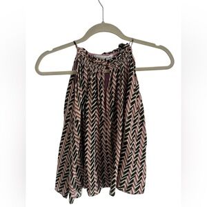 Apiece Apart Chevron Pleated Tank, size 8